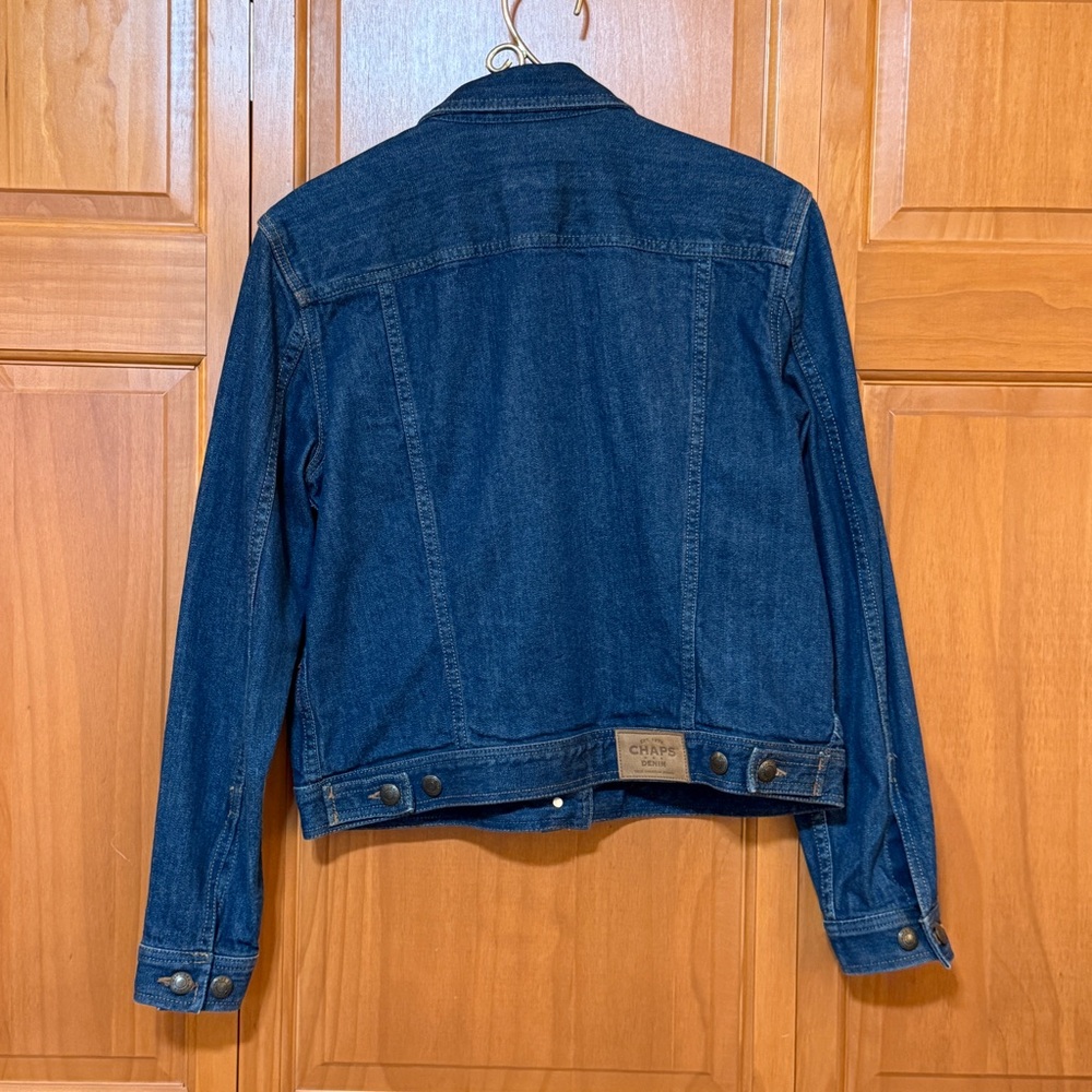 Ralph Lauren Chaps Blue Denim Jacket Size Medium - Picture 2 of 9